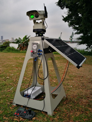 带4G高清摄像头的全自动太阳能无线遥控激光驱鸟器